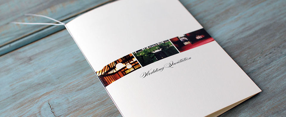 活版印刷　結婚式招待状　レタープレス