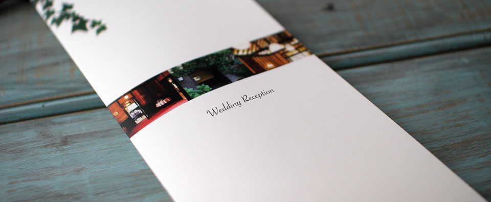 活版印刷　結婚式招待状　レタープレス