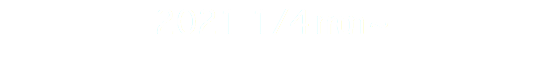 2021 1/4 mon ~